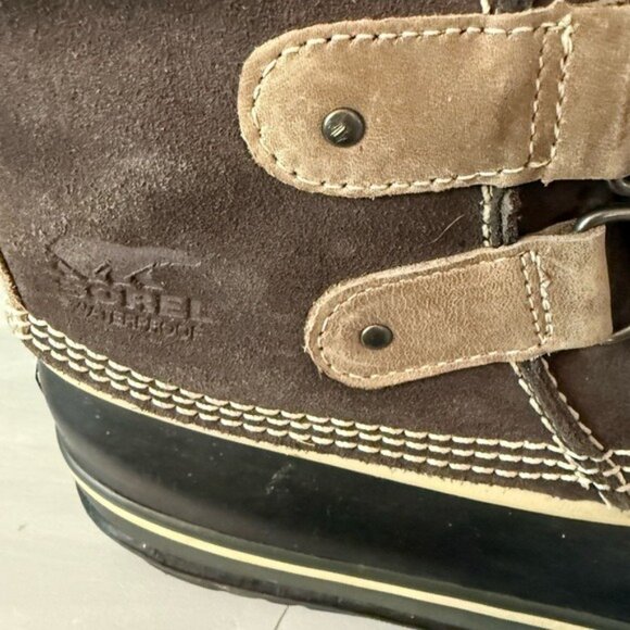 Sorel Women's Boots Joan of Arctic Waterproof Size 8 Dark Stone Faux Fur - Picture 3 of 10